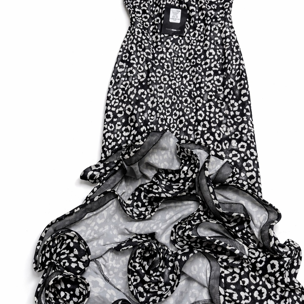 Fashion Nova Black and White Animal Print Dress